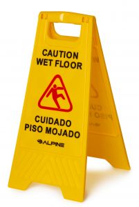 Alpine Industries 24 Caution Wet Floor Sign